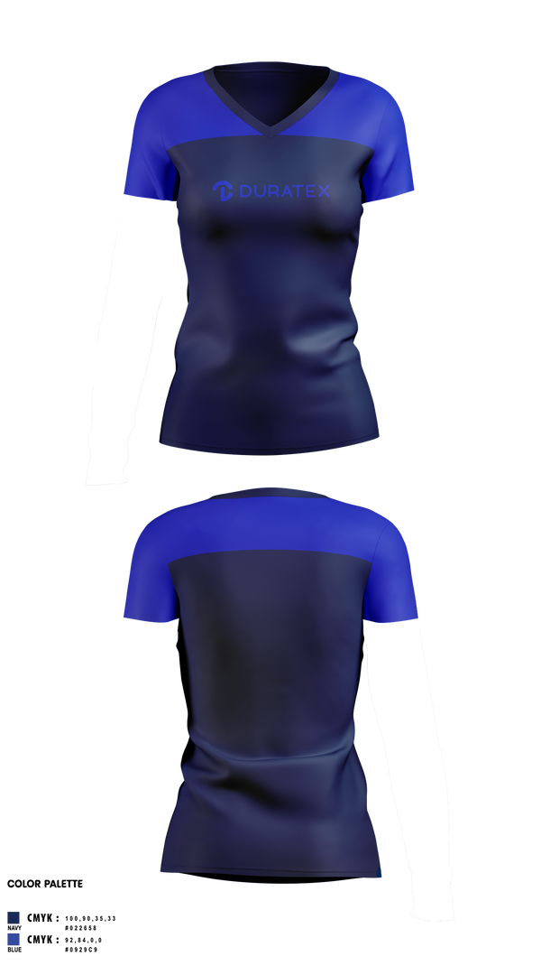 Womens Short Sleeve Vneck Shirt, Duratex, , Teamtime, Team time, sublimation, custom sports apparel, team uniforms, spirit wear, spiritwear, sports uniforms, custom shirts, team store, custom team store, fundraiser sports, apparel fundraiser