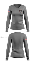 Litchfield Volunteer Fire Department Women's Long Sleeve V-neck Shirt - 100