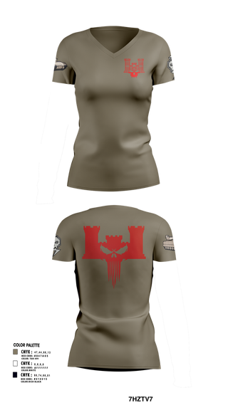 Womens Short Sleeve Vneck Shirt, B co 334th BEB, , Teamtime, Team time, sublimation, custom sports apparel, team uniforms, spirit wear, spiritwear, sports uniforms, custom shirts, team store, custom team store, fundraiser sports, apparel fundraiser