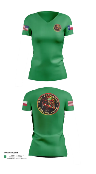 Womens Short Sleeve Vneck Shirt, San Fernando Boxing Club, Spirit Store, Teamtime, Team time, sublimation, custom sports apparel, team uniforms, spirit wear, spiritwear, sports uniforms, custom shirts, team store, custom team store, fundraiser sports, apparel fundraiser