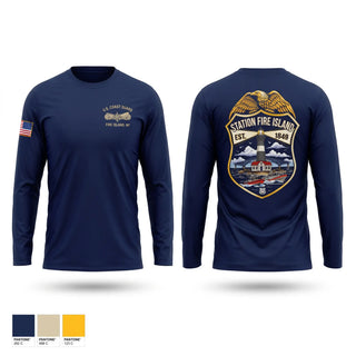 Long Sleeve Performance Shirt, Station Fire island NY, Coast Guard, Teamtime, Team time, sublimation, custom sports apparel, team uniforms, spirit wear, spiritwear, sports uniforms, custom shirts, team store, custom team store, fundraiser sports, apparel fundraiser