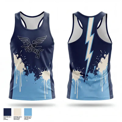 Ansonia Chargers 21456880 Men's Track Singlet - 1