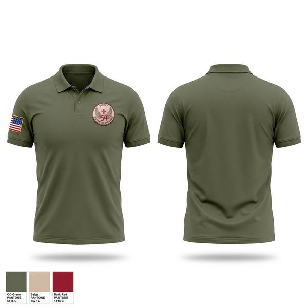 Short Sleeve Performance Polo, 54th Medical company, Army, Teamtime, Team time, sublimation, custom sports apparel, team uniforms, spirit wear, spiritwear, sports uniforms, custom shirts, team store, custom team store, fundraiser sports, apparel fundraiser