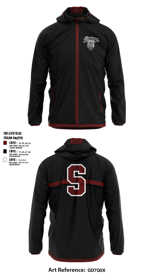 Windbreaker, Sobrato HS Bulldogs, , Teamtime, Team time, sublimation, custom sports apparel, team uniforms, spirit wear, spiritwear, sports uniforms, custom shirts, team store, custom team store, fundraiser sports, apparel fundraiser