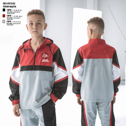 Windbreaker, White Oak Cheer, Cheer, Teamtime, Team time, sublimation, custom sports apparel, team uniforms, spirit wear, spiritwear, sports uniforms, custom shirts, team store, custom team store, fundraiser sports, apparel fundraiser