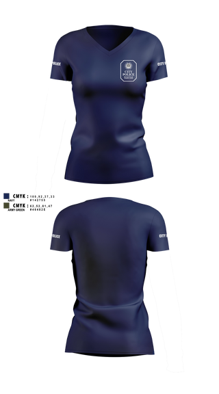 Womens Short Sleeve Vneck Shirt, Rockville City Police, Police, Teamtime, Team time, sublimation, custom sports apparel, team uniforms, spirit wear, spiritwear, sports uniforms, custom shirts, team store, custom team store, fundraiser sports, apparel fundraiser