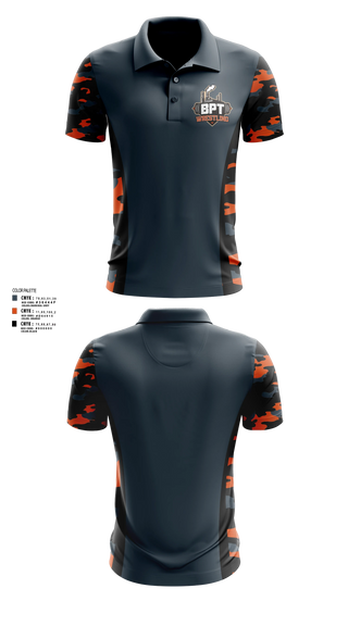 Short Sleeve Performance Polo, BPT Wrestling, Wrestling, Teamtime, Team time, sublimation, custom sports apparel, team uniforms, spirit wear, spiritwear, sports uniforms, custom shirts, team store, custom team store, fundraiser sports, apparel fundraiser