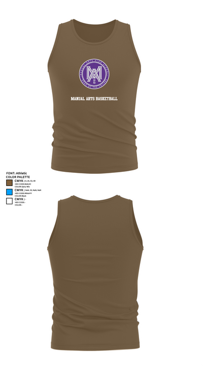 Manual Arts Basketball 90982455 Tank Top - 7