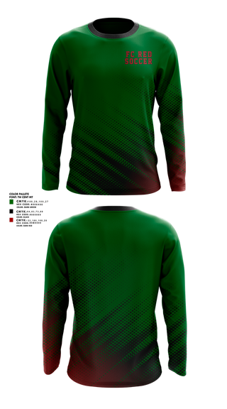 Long Sleeve Performance Shirt, FC RÉD, Men's Soccer, Teamtime, Team time, sublimation, custom sports apparel, team uniforms, spirit wear, spiritwear, sports uniforms, custom shirts, team store, custom team store, fundraiser sports, apparel fundraiser