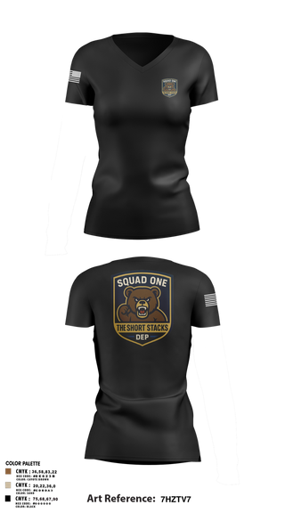 Womens Short Sleeve Vneck Shirt, DEP Police Squad One, , Teamtime, Team time, sublimation, custom sports apparel, team uniforms, spirit wear, spiritwear, sports uniforms, custom shirts, team store, custom team store, fundraiser sports, apparel fundraiser