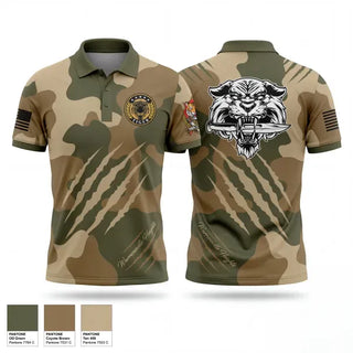 Short Sleeve Performance Polo, Warrensville Hts JROTC, Army, Teamtime, Team time, sublimation, custom sports apparel, team uniforms, spirit wear, spiritwear, sports uniforms, custom shirts, team store, custom team store, fundraiser sports, apparel fundraiser