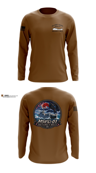 Long Sleeve Performance Shirt, MSV(L) 01, Army, Teamtime, Team time, sublimation, custom sports apparel, team uniforms, spirit wear, spiritwear, sports uniforms, custom shirts, team store, custom team store, fundraiser sports, apparel fundraiser
