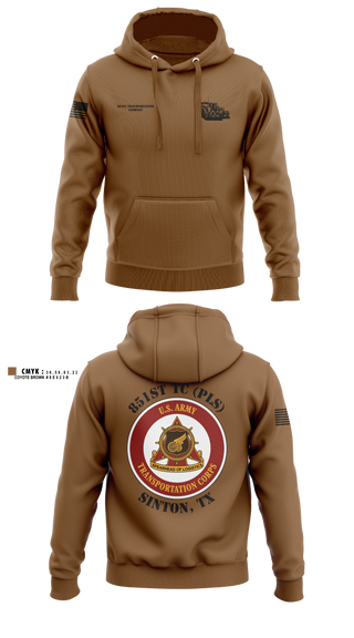 Hoodie, 851st Transportation Company, Army, Teamtime, Team time, sublimation, custom sports apparel, team uniforms, spirit wear, spiritwear, sports uniforms, custom shirts, team store, custom team store, fundraiser sports, apparel fundraiser