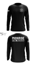Monroe Fire Rescue 79763578 Long Sleeve Performance Shirt - 100
