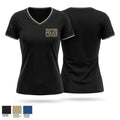 Bradford police department 10246201 Women's Short Sleeve V-neck Shirt - 1