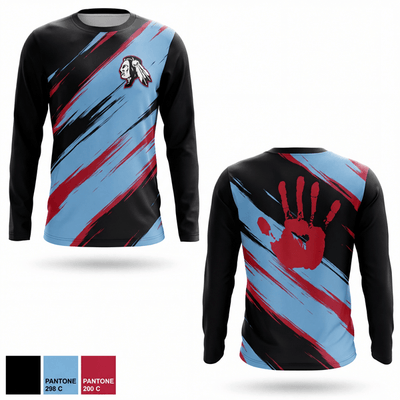 Owyhee Braves 73946011 Long Sleeve Performance Shirt 1