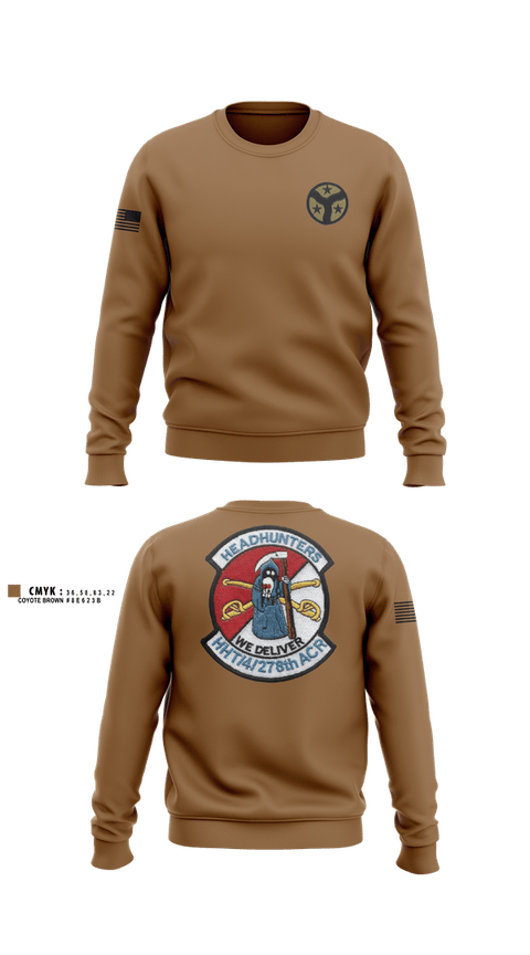 Crew Neck Sweatshirt, 278th armored cavalry regiment, National Guard, Teamtime, Team time, sublimation, custom sports apparel, team uniforms, spirit wear, spiritwear, sports uniforms, custom shirts, team store, custom team store, fundraiser sports, apparel fundraiser
