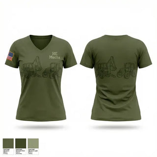 Womens Short Sleeve Vneck Shirt, H.E. Mechs, Marines, Teamtime, Team time, sublimation, custom sports apparel, team uniforms, spirit wear, spiritwear, sports uniforms, custom shirts, team store, custom team store, fundraiser sports, apparel fundraiser