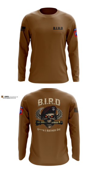 Long Sleeve Performance Shirt, 3-4 adar, Army, Teamtime, Team time, sublimation, custom sports apparel, team uniforms, spirit wear, spiritwear, sports uniforms, custom shirts, team store, custom team store, fundraiser sports, apparel fundraiser
