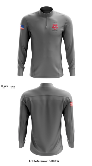 Quarter Zip Jacket, Litchfield Volunteer Fire Department, Fire Department, Teamtime, Team time, sublimation, custom sports apparel, team uniforms, spirit wear, spiritwear, sports uniforms, custom shirts, team store, custom team store, fundraiser sports, apparel fundraiser