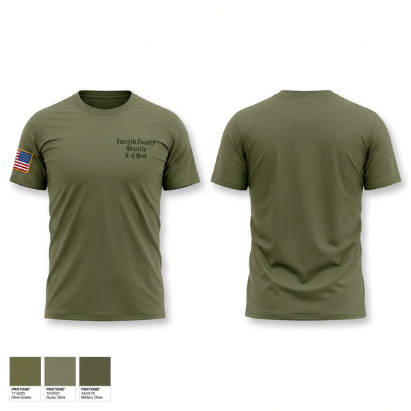 Forsyth County Sheriff’s K9 Unit Old School Cotton Feel Shirt - 1