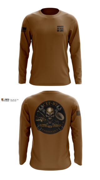 Long Sleeve Performance Shirt, CTF D-2, Army, Teamtime, Team time, sublimation, custom sports apparel, team uniforms, spirit wear, spiritwear, sports uniforms, custom shirts, team store, custom team store, fundraiser sports, apparel fundraiser