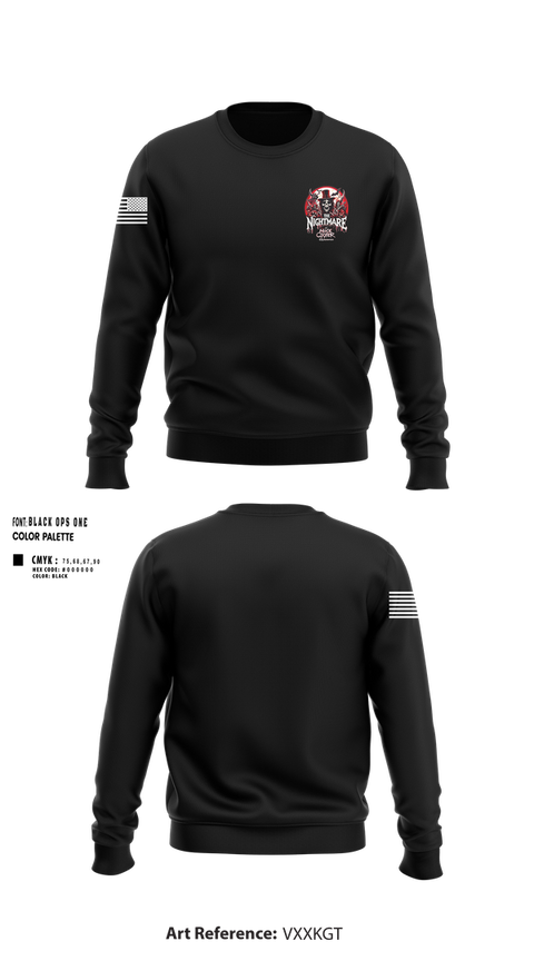 Crew Neck Sweatshirt, The Nightmare, , Teamtime, Team time, sublimation, custom sports apparel, team uniforms, spirit wear, spiritwear, sports uniforms, custom shirts, team store, custom team store, fundraiser sports, apparel fundraiser