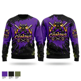 Crew Neck Sweatshirt, Los Compas, Softball, Teamtime, Team time, sublimation, custom sports apparel, team uniforms, spirit wear, spiritwear, sports uniforms, custom shirts, team store, custom team store, fundraiser sports, apparel fundraiser