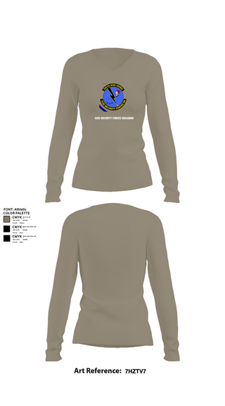 Womens Long Sleeve Vneck Shirt, 103d SECURITY FORCES SQUADRON, , Teamtime, Team time, sublimation, custom sports apparel, team uniforms, spirit wear, spiritwear, sports uniforms, custom shirts, team store, custom team store, fundraiser sports, apparel fundraiser