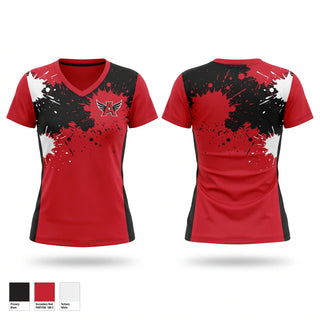 Womens Short Sleeve Vneck Shirt, Hibriten, Women's Soccer, Teamtime, Team time, sublimation, custom sports apparel, team uniforms, spirit wear, spiritwear, sports uniforms, custom shirts, team store, custom team store, fundraiser sports, apparel fundraiser
