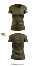 Combat Cajun Women's Short Sleeve V-neck Shirt - 4