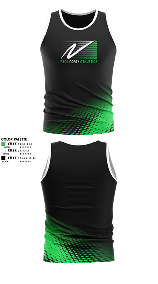 Tank Top, Real North Athletics, Cross Country, Teamtime, Team time, sublimation, custom sports apparel, team uniforms, spirit wear, spiritwear, sports uniforms, custom shirts, team store, custom team store, fundraiser sports, apparel fundraiser