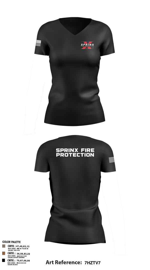 Womens Short Sleeve Vneck Shirt, SPRINX FIRE PROTECTION, , Teamtime, Team time, sublimation, custom sports apparel, team uniforms, spirit wear, spiritwear, sports uniforms, custom shirts, team store, custom team store, fundraiser sports, apparel fundraiser