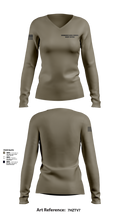 Commander Naval Surface Group Central 54326587 Women's Long Sleeve V-neck Shirt - 3
