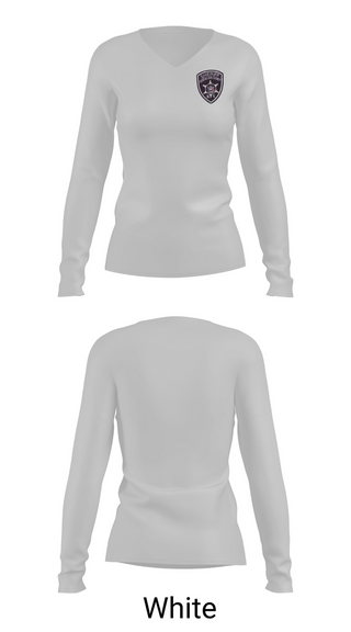 Womens Long Sleeve Vneck Shirt, Rensselaer County Sheriff’s Deputies, Police, Teamtime, Team time, sublimation, custom sports apparel, team uniforms, spirit wear, spiritwear, sports uniforms, custom shirts, team store, custom team store, fundraiser sports, apparel fundraiser