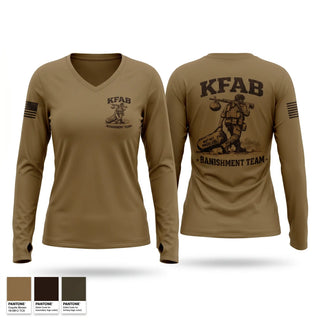 Womens Long Sleeve Vneck Shirt, 386th ESFS, Air Force, Teamtime, Team time, sublimation, custom sports apparel, team uniforms, spirit wear, spiritwear, sports uniforms, custom shirts, team store, custom team store, fundraiser sports, apparel fundraiser