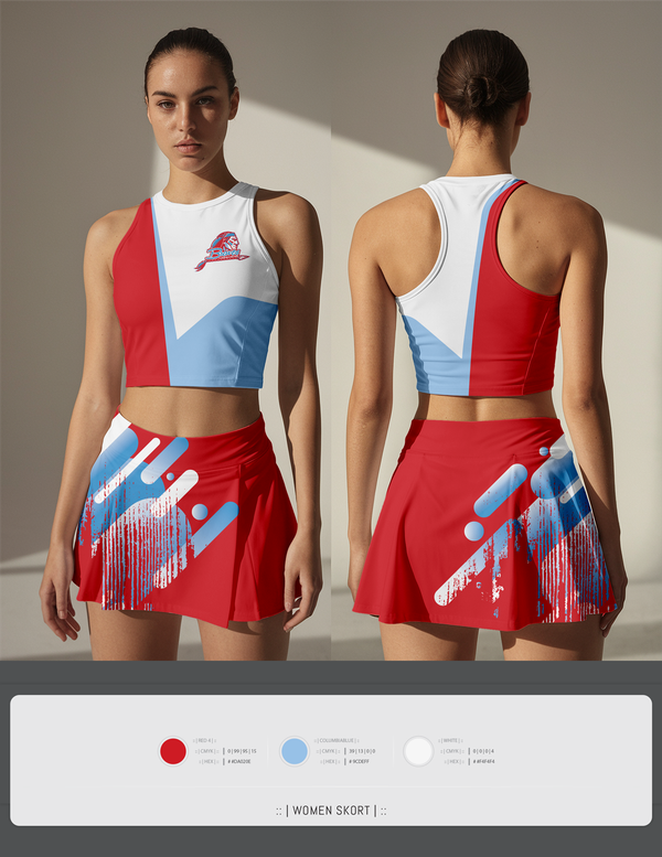 Skort, El Cajon Valley High School Cheer, Cheer, Teamtime, Team time, sublimation, custom sports apparel, team uniforms, spirit wear, spiritwear, sports uniforms, custom shirts, team store, custom team store, fundraiser sports, apparel fundraiser