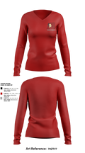 Matoaca High School Volleyball 72372145 Women's Long Sleeve V-neck Shirt - 3