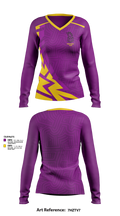 PHHS Dance Team 93215785 Women's Long Sleeve V-neck Shirt - 42