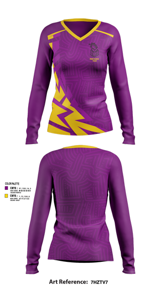 Womens Long Sleeve Vneck Shirt, PHHS Dance Team, Spirit Store, Teamtime, Team time, sublimation, custom sports apparel, team uniforms, spirit wear, spiritwear, sports uniforms, custom shirts, team store, custom team store, fundraiser sports, apparel fundraiser