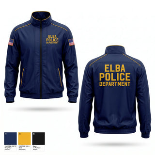 Windbreaker, Elba Police Department, Police, Teamtime, Team time, sublimation, custom sports apparel, team uniforms, spirit wear, spiritwear, sports uniforms, custom shirts, team store, custom team store, fundraiser sports, apparel fundraiser