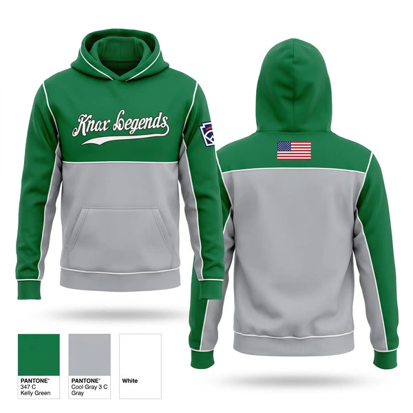Hoodie, Knox Legends, Baseball, Teamtime, Team time, sublimation, custom sports apparel, team uniforms, spirit wear, spiritwear, sports uniforms, custom shirts, team store, custom team store, fundraiser sports, apparel fundraiser