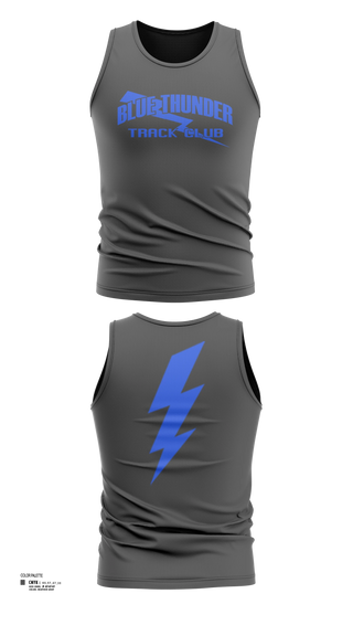 Tank Top, Blue Thunder, Track & Field, Teamtime, Team time, sublimation, custom sports apparel, team uniforms, spirit wear, spiritwear, sports uniforms, custom shirts, team store, custom team store, fundraiser sports, apparel fundraiser