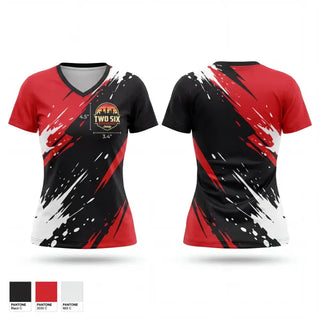 Womens Short Sleeve Vneck Shirt, Two Six Offroad, , Teamtime, Team time, sublimation, custom sports apparel, team uniforms, spirit wear, spiritwear, sports uniforms, custom shirts, team store, custom team store, fundraiser sports, apparel fundraiser