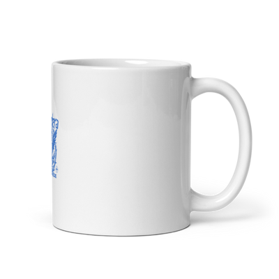 Skeedera 79504048 White Glossy Mug - Medium