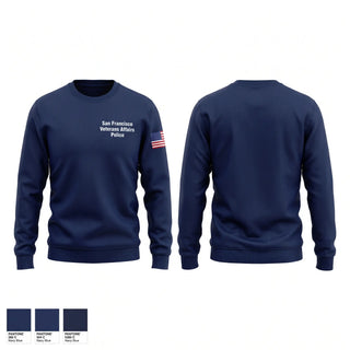 Crew Neck Sweatshirt, San Francisco Veterans Affairs Police, Police, Teamtime, Team time, sublimation, custom sports apparel, team uniforms, spirit wear, spiritwear, sports uniforms, custom shirts, team store, custom team store, fundraiser sports, apparel fundraiser