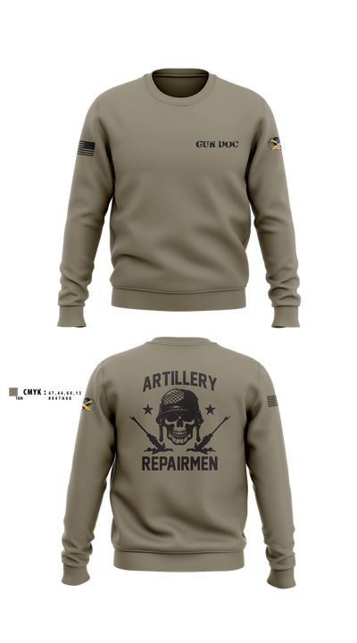 1-320th FA, Fox Battery 2295294 Crew Neck Sweatshirt - 3
