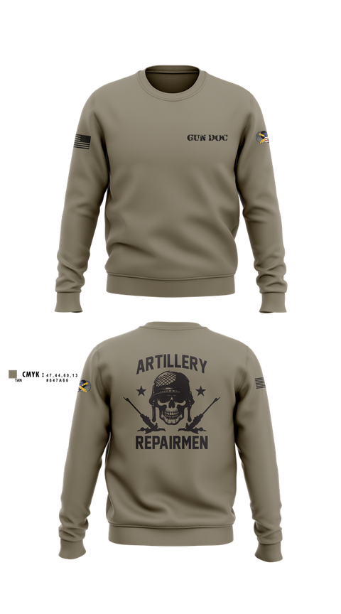 Crew Neck Sweatshirt, 1-320th FA, Fox Battery, , Teamtime, Team time, sublimation, custom sports apparel, team uniforms, spirit wear, spiritwear, sports uniforms, custom shirts, team store, custom team store, fundraiser sports, apparel fundraiser