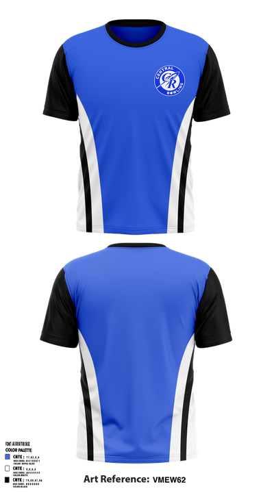 Central Bowling 44395791 Short Sleeve Performance Shirt - 1