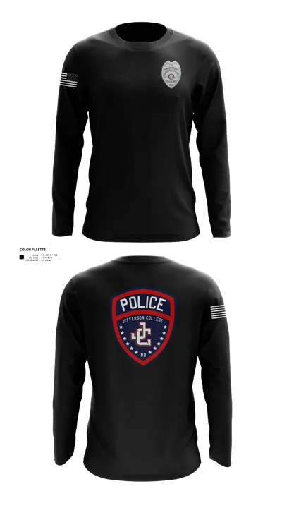 Jefferson College Police Department 39962708 Long Sleeve Performance Shirt 21